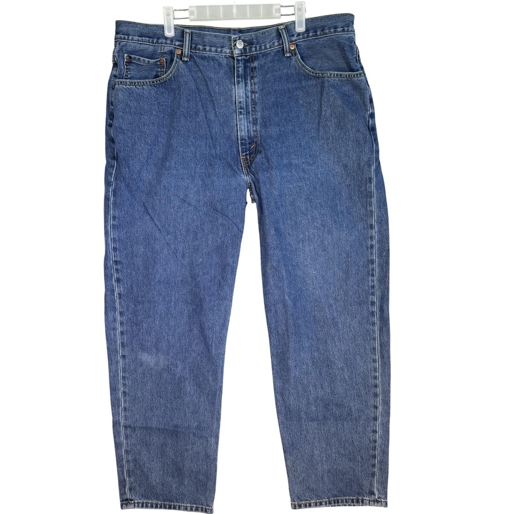 Levis 550 Jeans Mens 42x32 Blue Relaxed Fit Tapered Leg Denim High Rise Classic